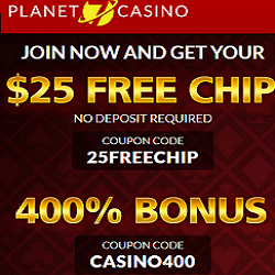 planet7 casino 25freechip and 400bonus
